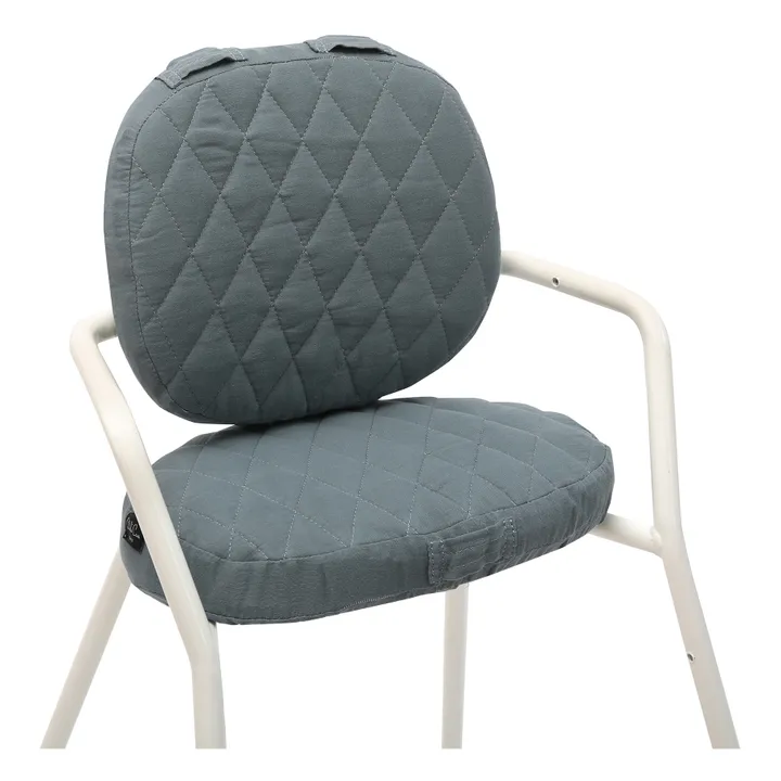 Charlie Crane Coussin Tibu en coton biologique | Bleu Tempête