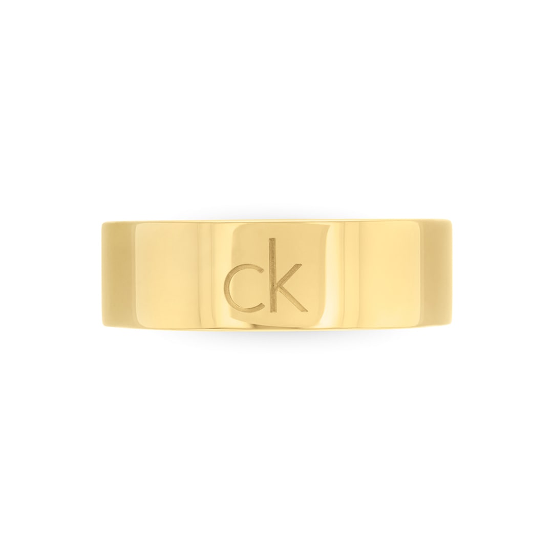 Calvin Klein Damenring Trio Goldig