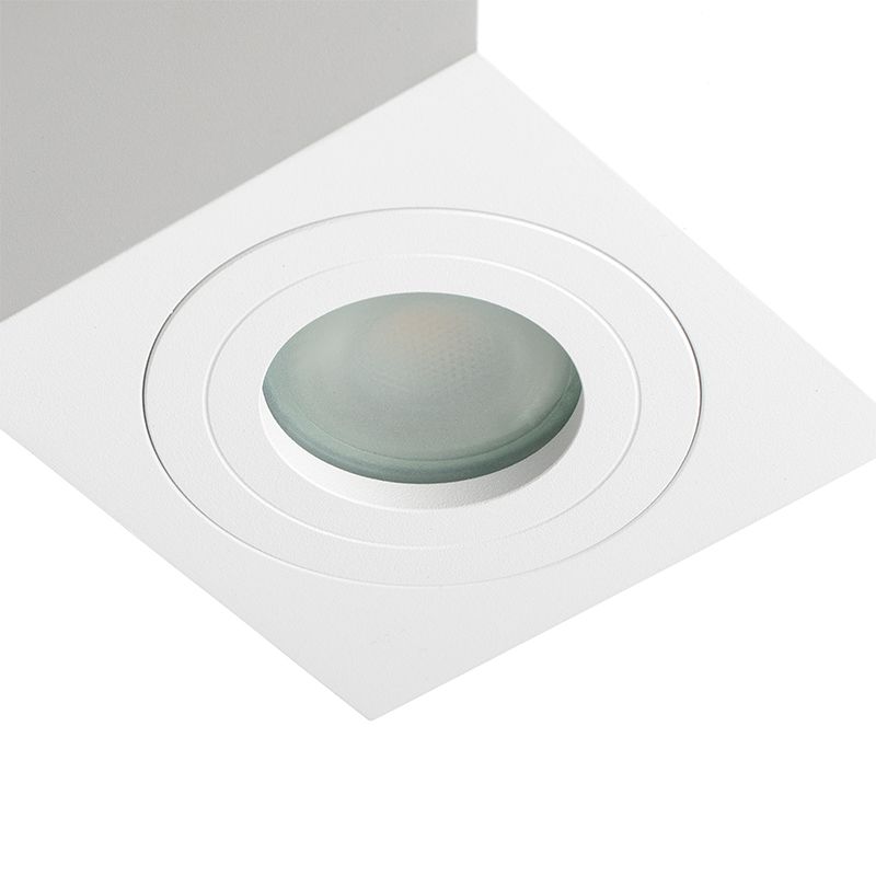 Moderne vierkante badkamer spot wit - Capa