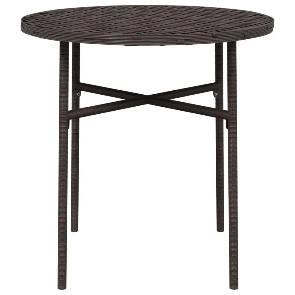 vidaXL - Salontafel - Bruin - Poly rattan