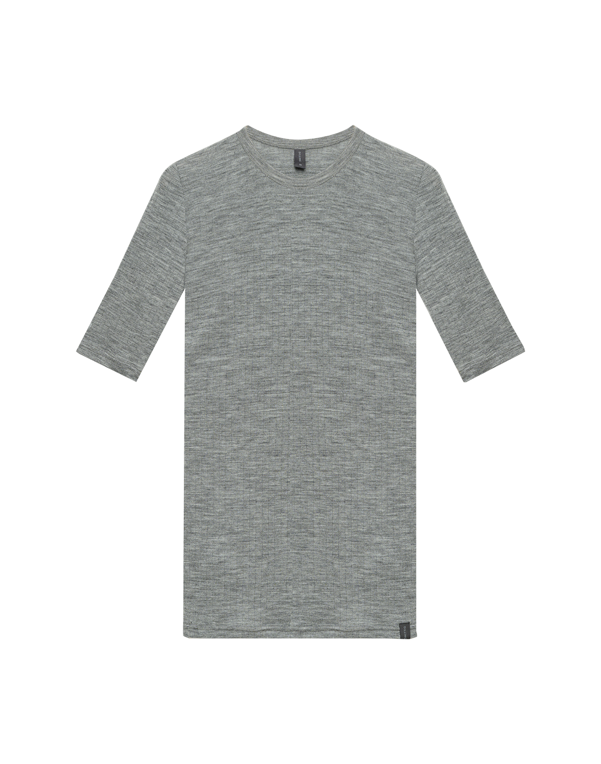 T-shirt van merinowol voor dames in Zwart