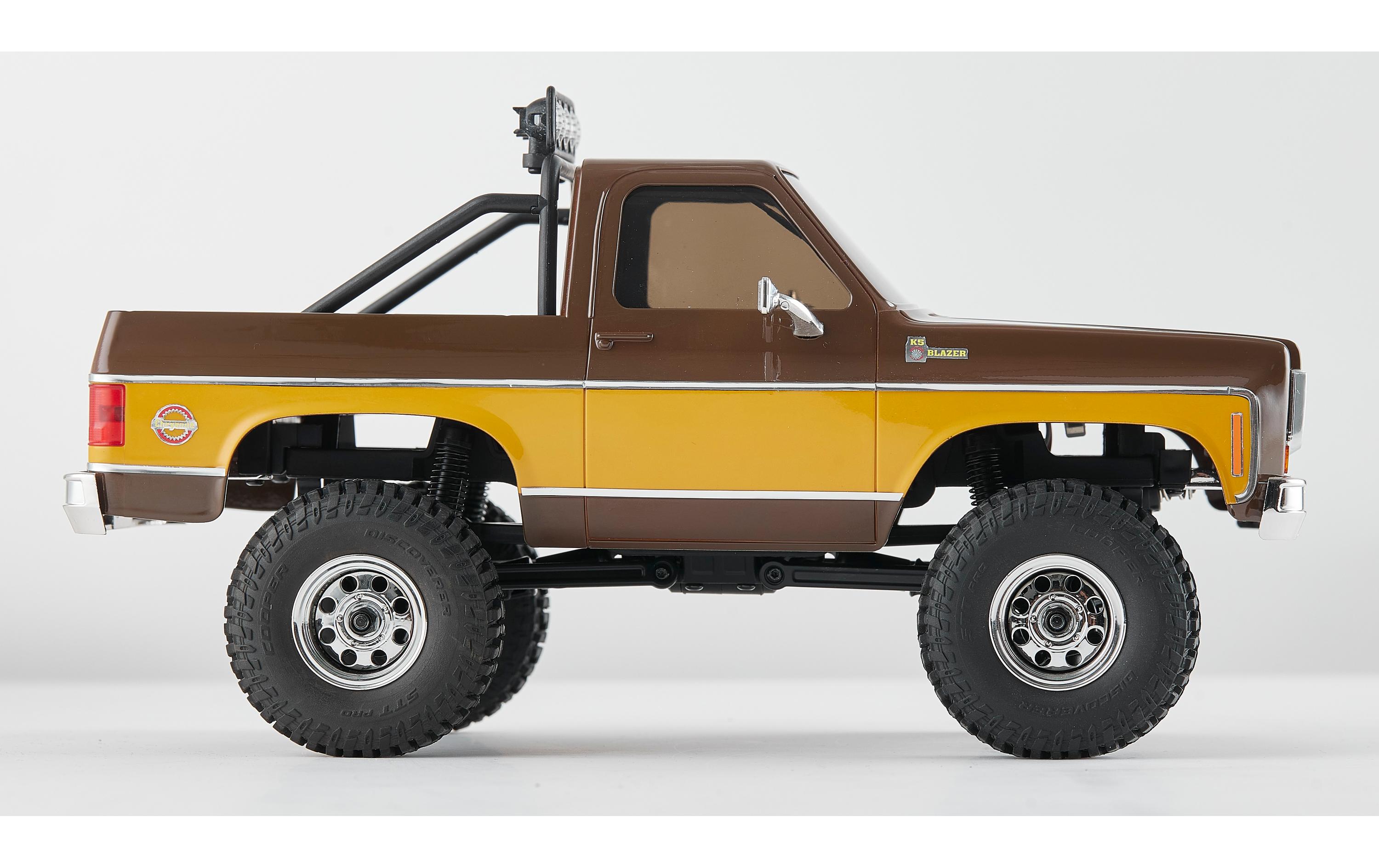Scale Crawler Chervolet K5 Blazer, Braun, RTR, 1:24<br>FCX24 Mini Rock Crawler mit detaillierter Chevy Blazer Karosserie und 2-Gang Getriebe