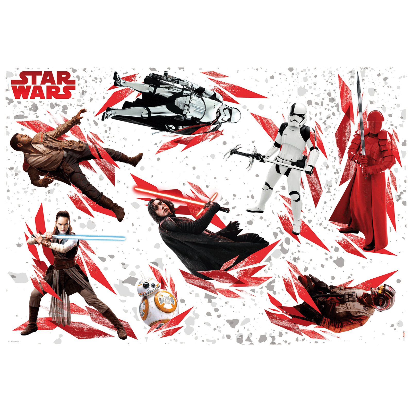 Wandtattoo STAR WARS THE LAST JEDI - 100x70 cm