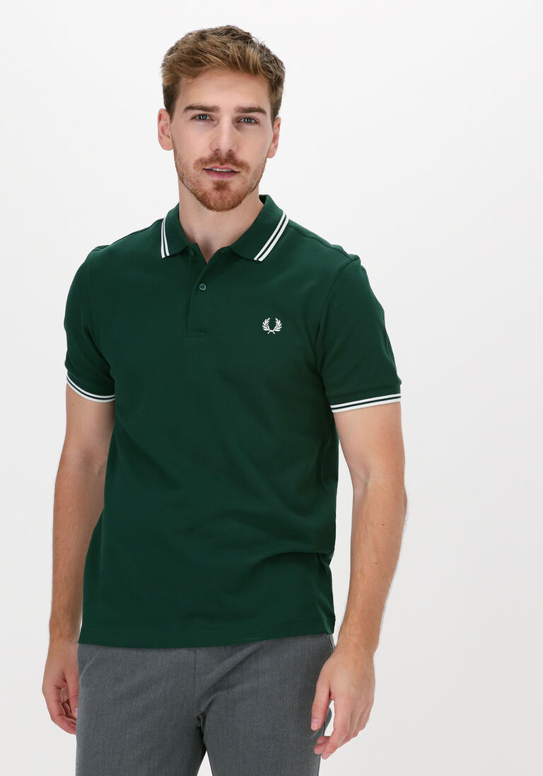 FRED PERRY groene fred perry polo twin tipped fred perry shirt