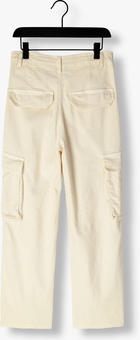 NOBELL ecru nobell cargobroeken susy garment dyed stretch twill cargo pants