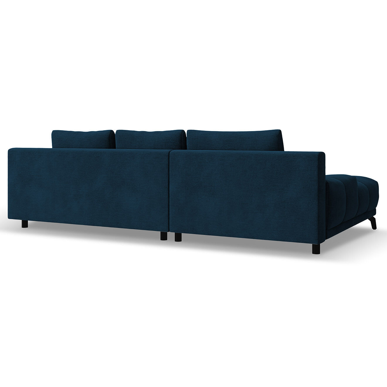 Windsor & Co Canapé d'angle Droit Convertible avec Coffre Cirrus 5 Places bleu roi - 290x182x90 cm