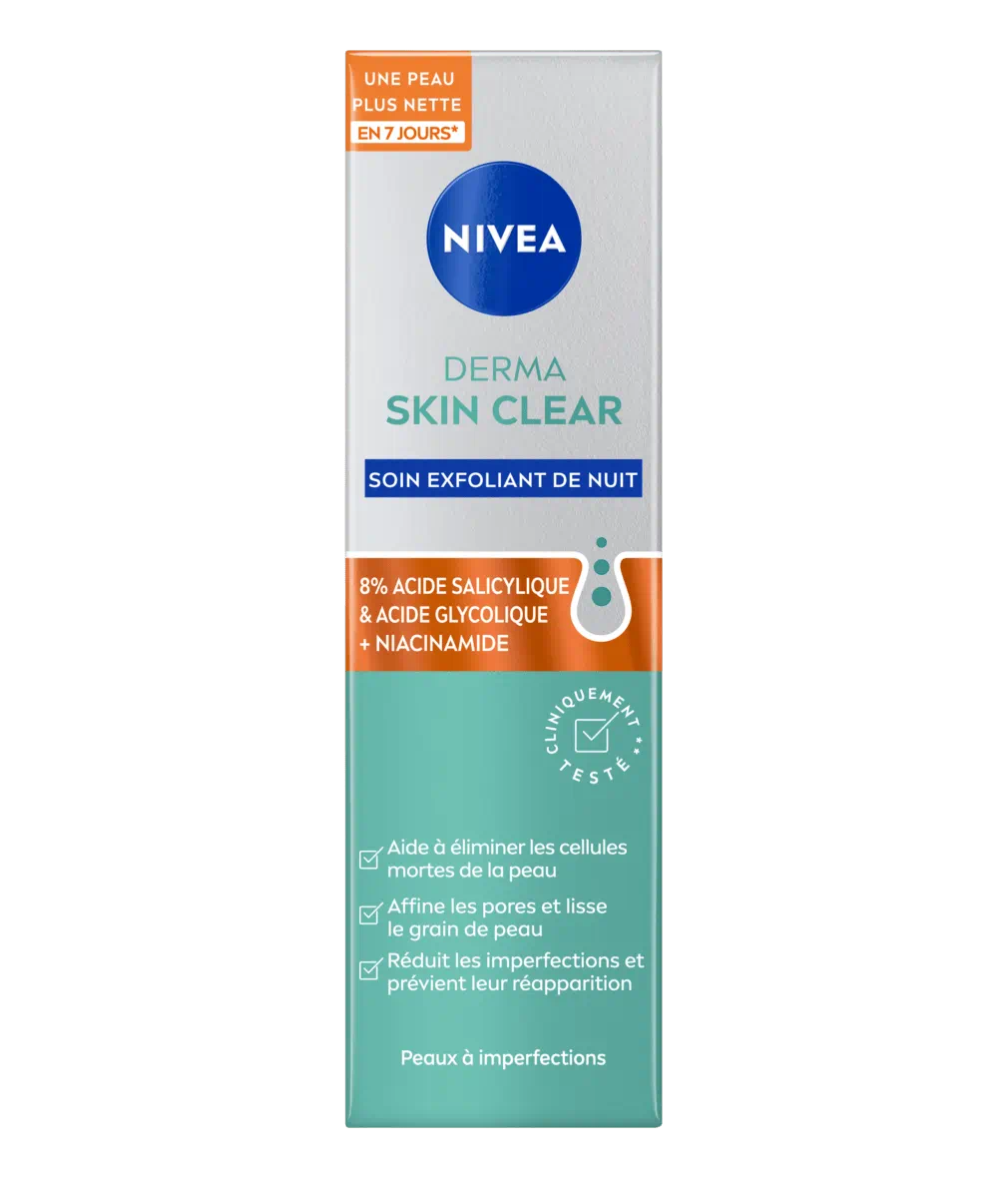 NIVEA SOIN EXFOLIANT DE NUIT DERMA SKIN CLEAR 40 ML