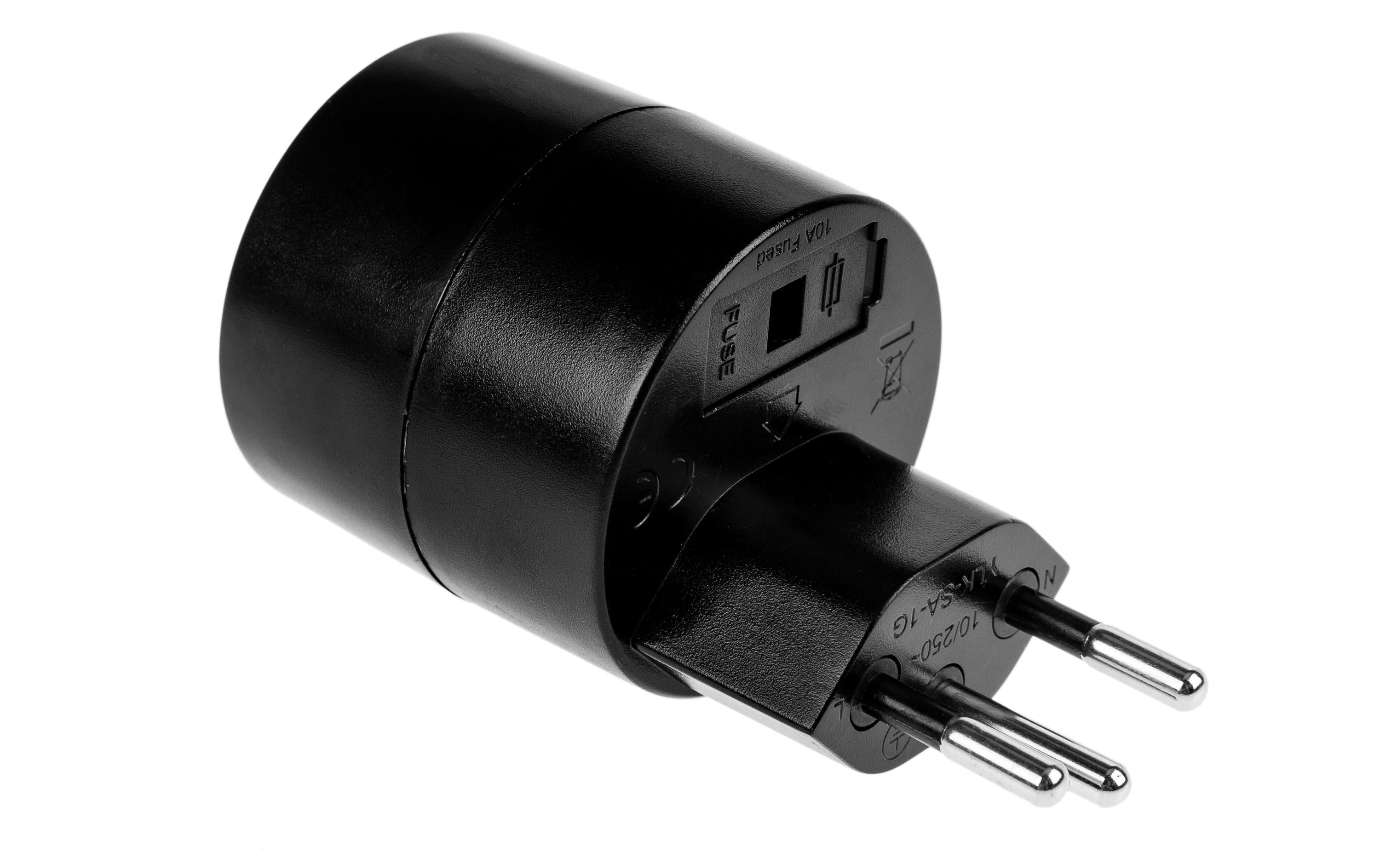 Reiseadapter Schuko – CHAdapter zum verwenden von EU-Geräten an Schweizer Steckdosen
