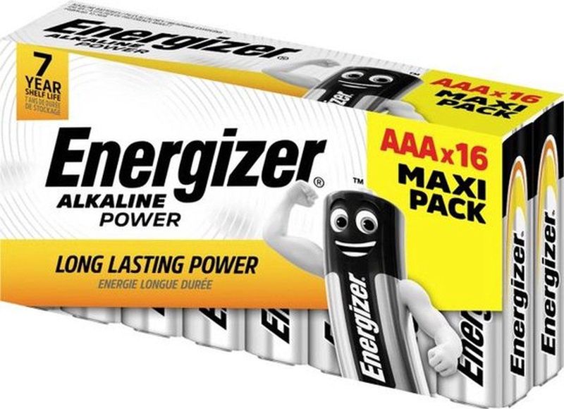 Energizer - Power - AAA Batterij - Alkaline 1.5 V - 16 Stuk