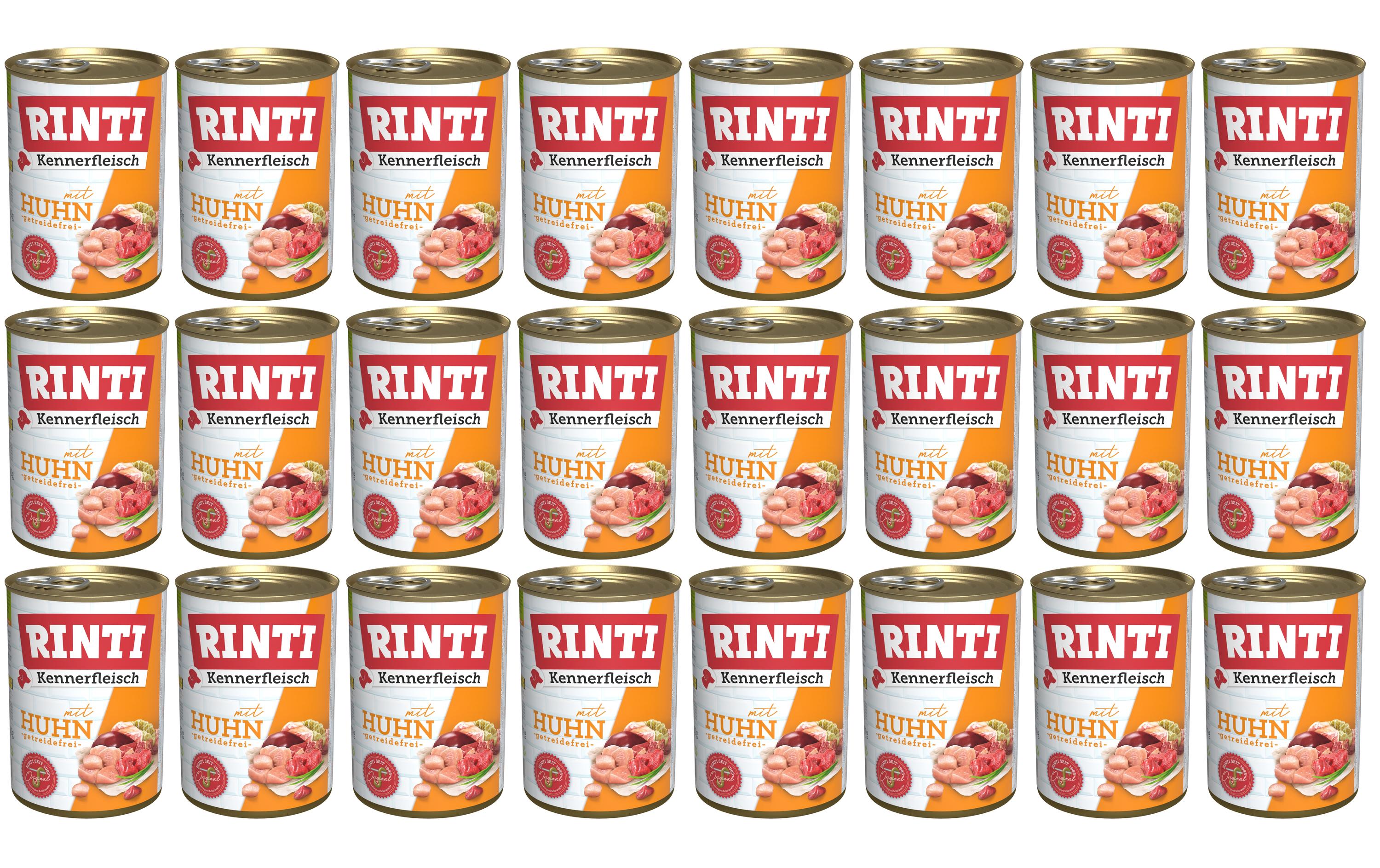 Nassfutter Kennerfleisch pur Dose Huhn, 24 x 400 gAlleinfuttermittel für ausgewachsene Hunde