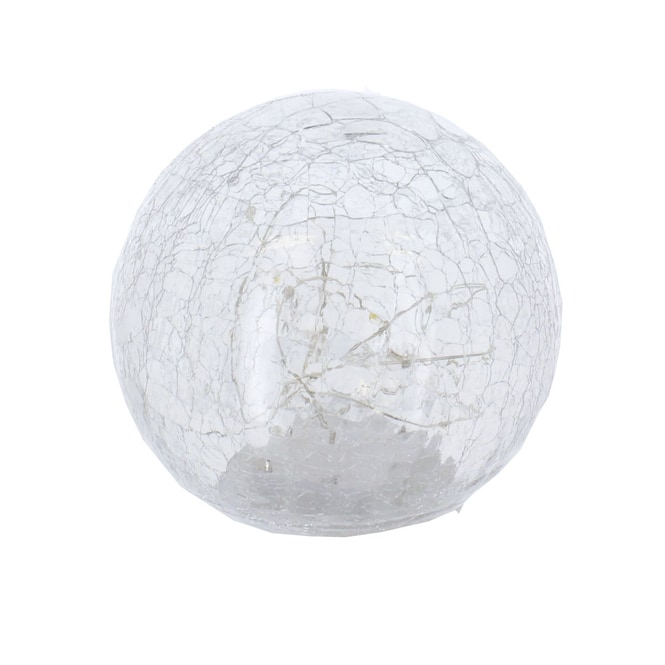 Kugel gebrochen mit LED - aus Glas - ø ca. 15 cm
