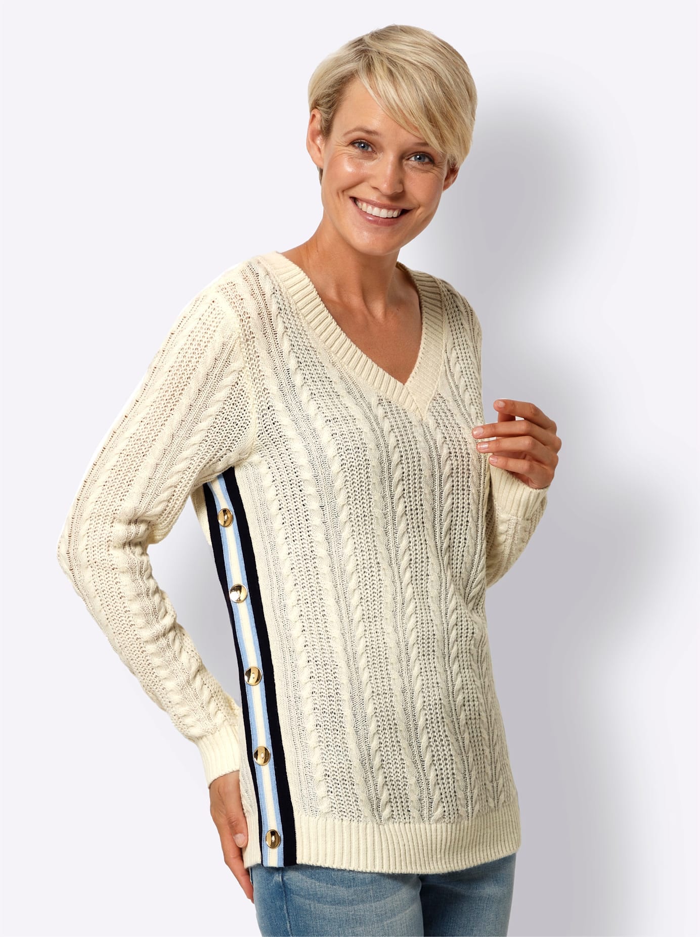 Classic Basics V-Ausschnitt-Pullover »V-Pullover«
