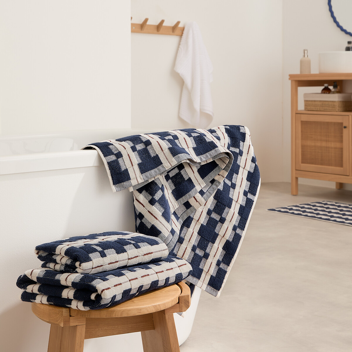 LA REDOUTE INTERIEURS<br>Toalha de banho em tecido felpudo jacquard, Meiri