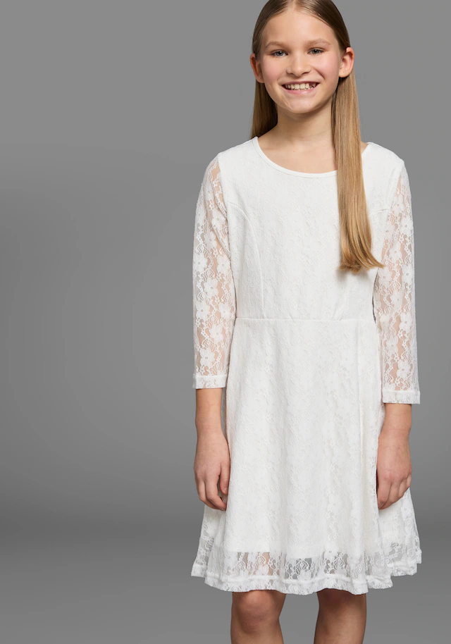 KIDSWORLD Jerseykleid »- Spitzenkleid« festliche Anlässe,  knielang,  aus Spitze und Jersey,  3/4-Ärmel