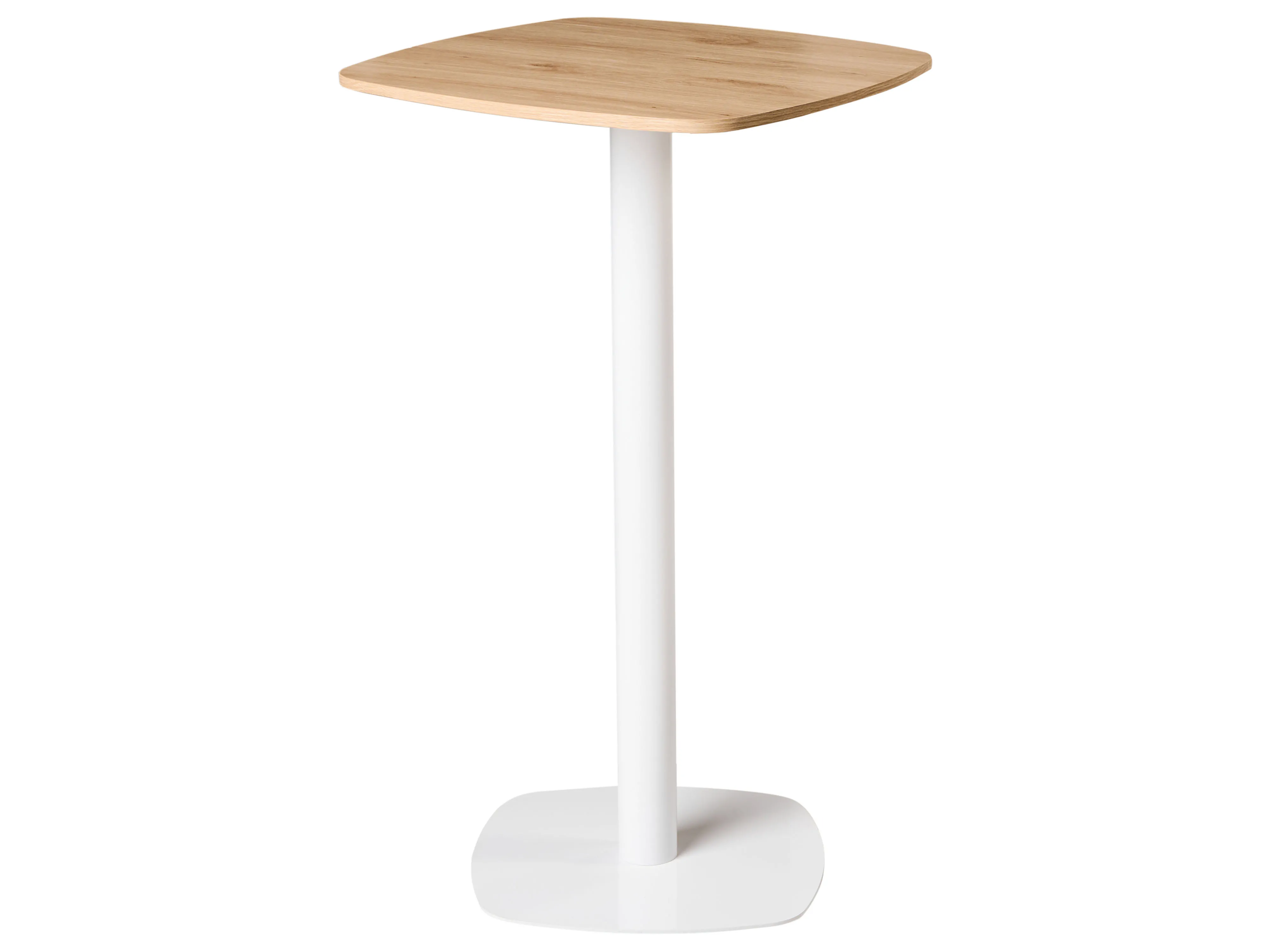 Statafel MORELLA Lichtbruin/wit 60 cm 60 cm