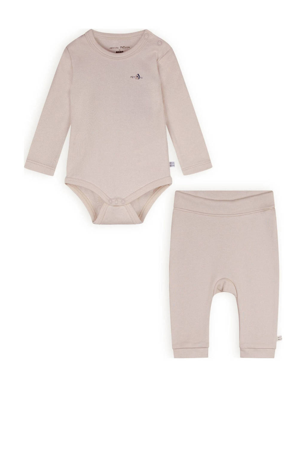 Petite Maison romper + broek Stormy beige