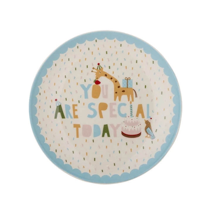 Bloomingville Mini - Celebrate Teller, Ø 16 cm, blau