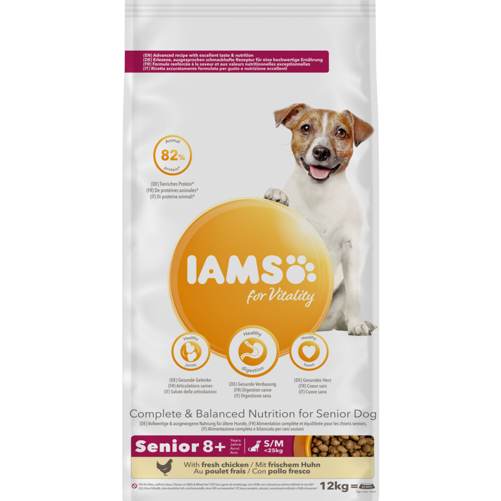 Iams Dog Senior Small - Medium Kip12 kg