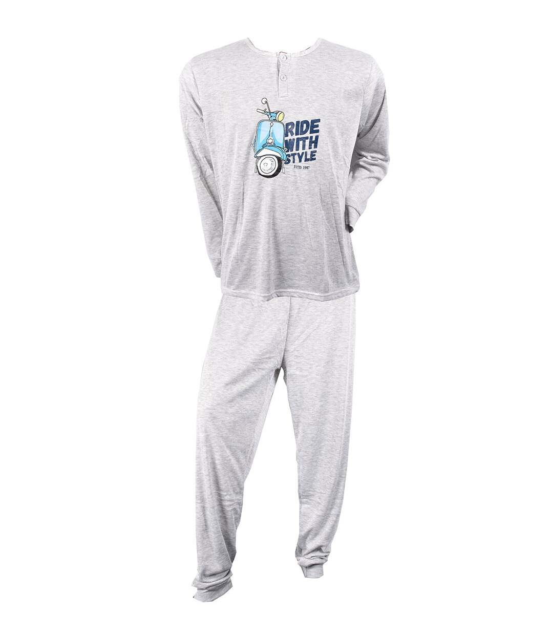 Pyjama Homme Long SWEET SECRET C2690 SCOOTER GRIS