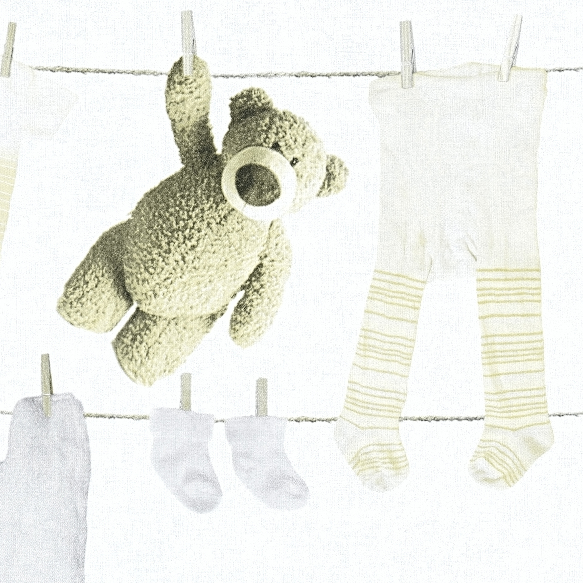 Vliestapete LITTLE STARS - creme-blau - 10 Meter