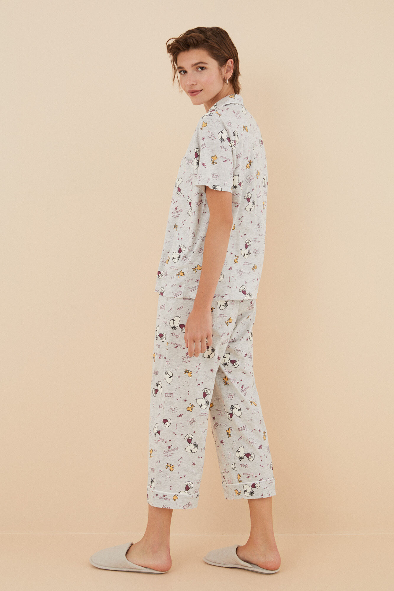 Pijama camisa Snoopy 100% algodão