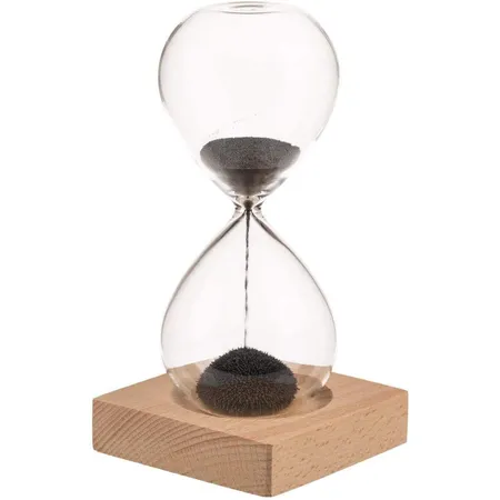 Out of the blue Sanduhr mit magnetischem Sand, Höhe ca. 16 cm, Laufzeit 1 Minute