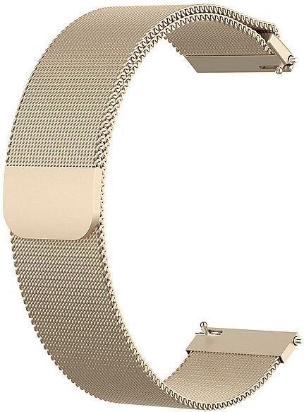 STRAP-IT - Milanese Band - Goud - Geschikt voor Garmin Lily 2 - Gevlochten RVS