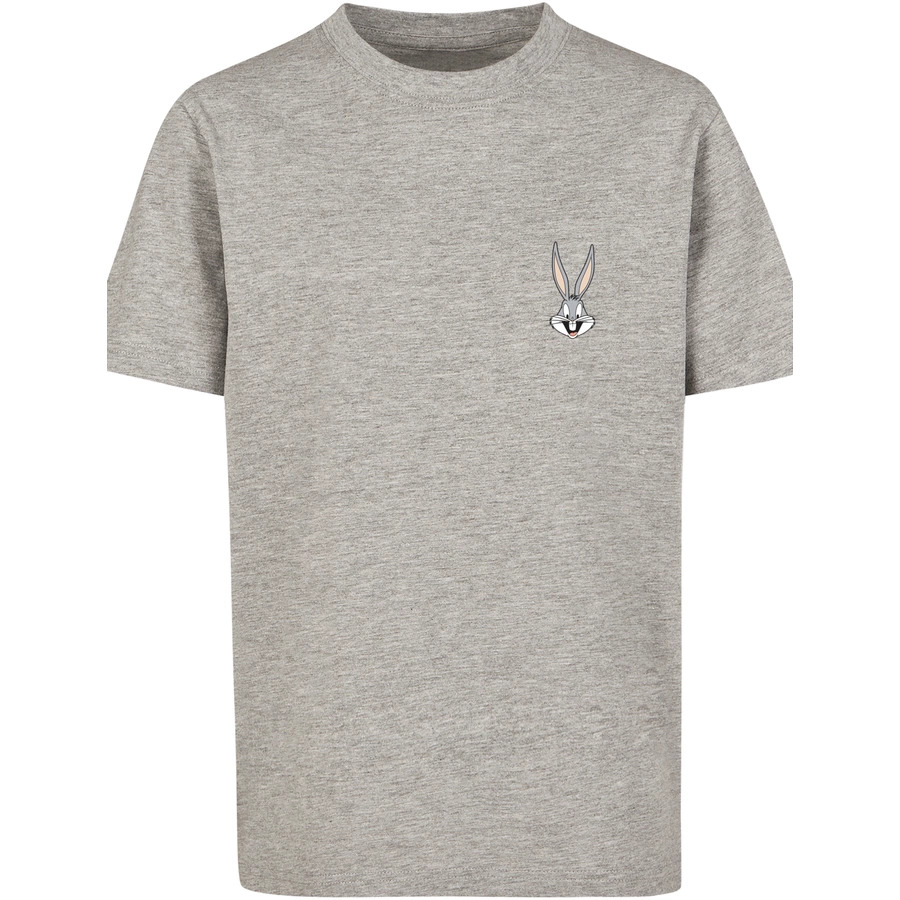 F4NT4STIC T-Shirt Looney Tunes Bugs Bunny Breast Print heather grey