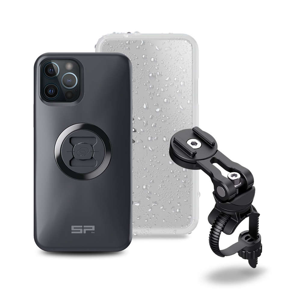 SP Connect Smartphone Bike Bundle II Stuurhouder Set iPhone 12/12 Pro Zwart