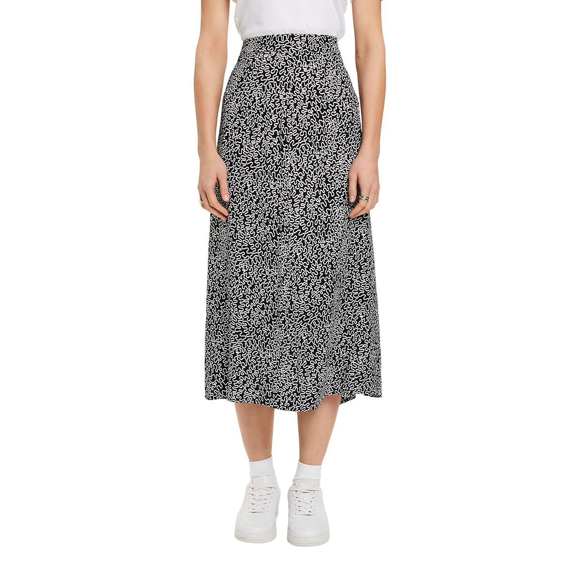 ESPRIT<br>Saia longa estampada