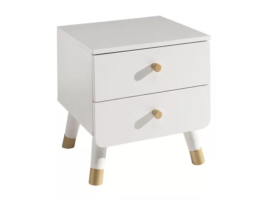 TINY WHITE - Chambre Complète 90x200cm + Bureau