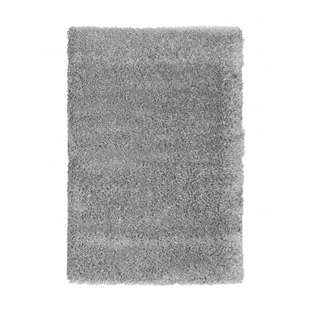 Tapis salon, chambre uni gris à poils long shaggy pour salon et chambre 60x90cm- décoration- mobilier d'intérieur