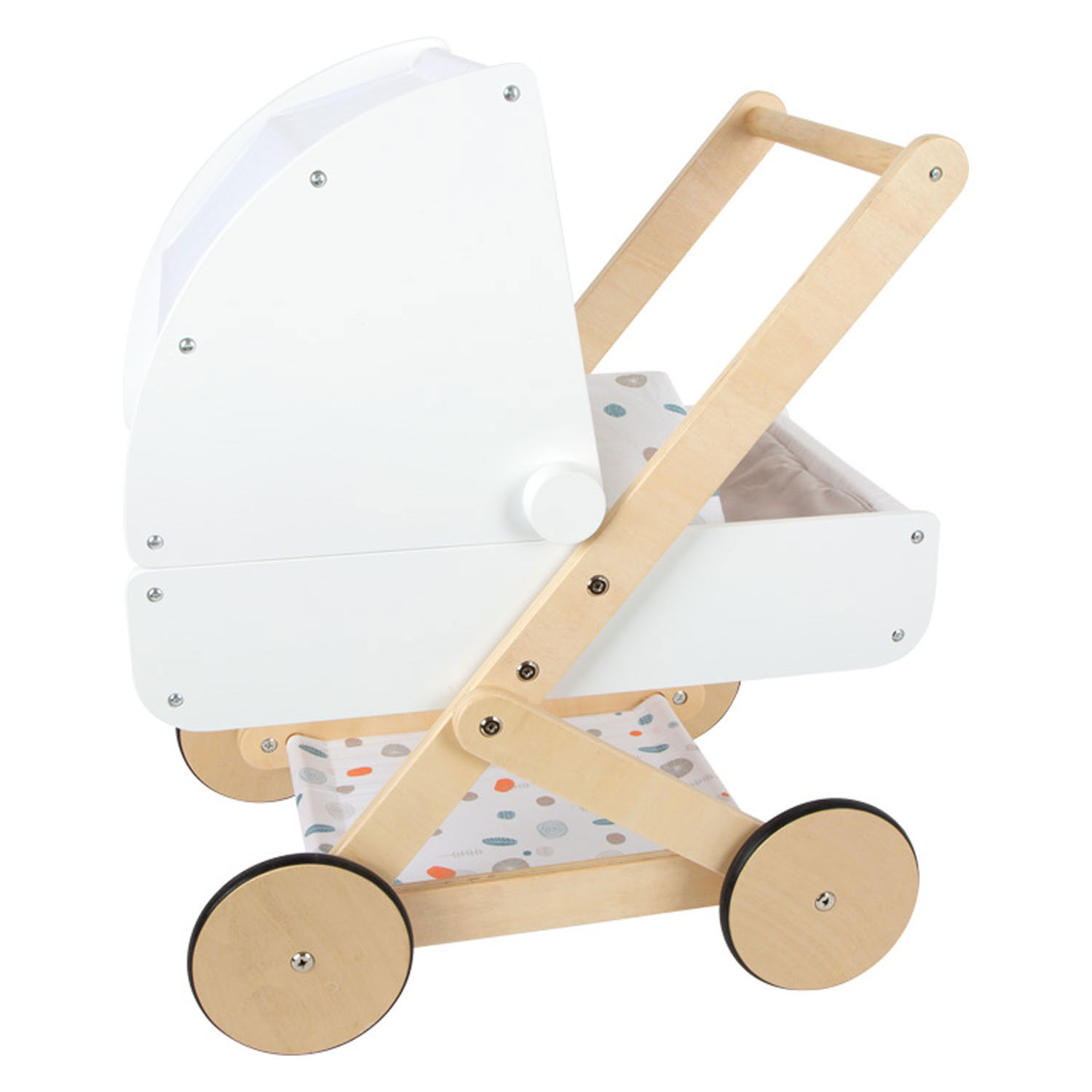Small Foot-Houten Poppenwagen Little Button