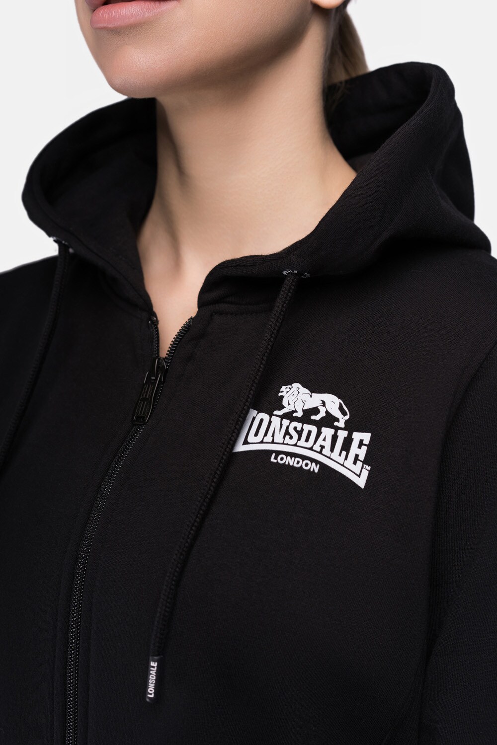 Lonsdale Frauen Kapuzensweatjacke mit Reißverschluss WINDYGATES