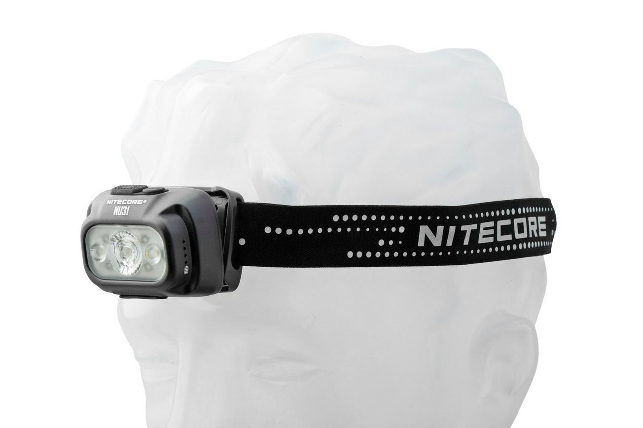 Nitecore NU31-GR Slate Grey, oplaadbare hoofdlamp, 550 lumen