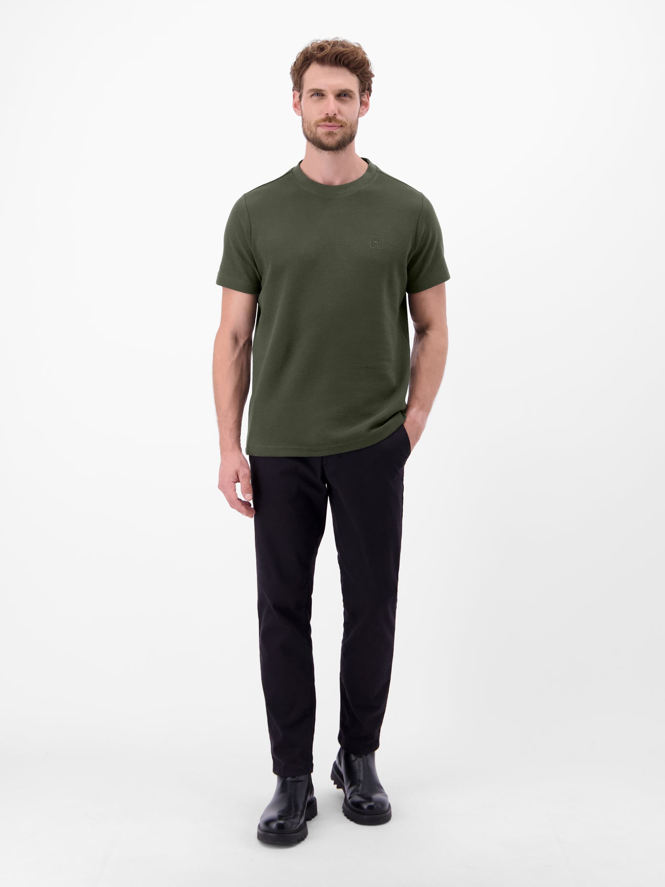 Herren T-Shirt in Strukturqualität