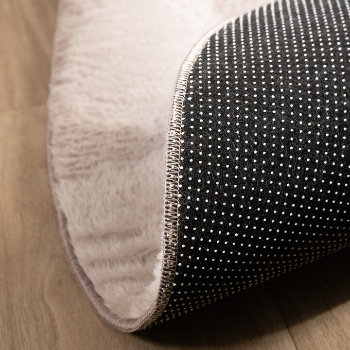 Zacht laagpolig vloerkleed - Cozy Ripple Taupe