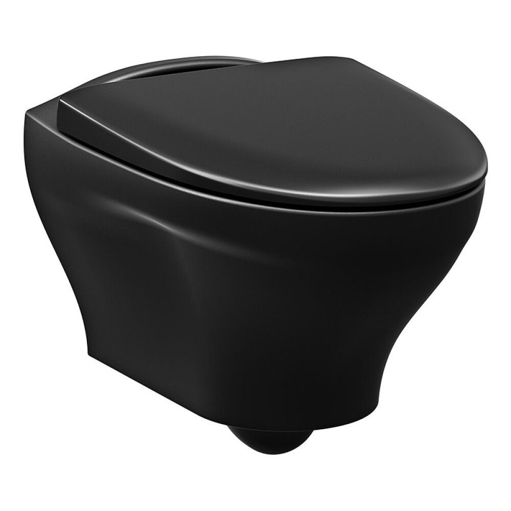 VEGGHENGT TOALETT GUSTAVSBERG ESTETIC 8330 HYGIENIC SVART