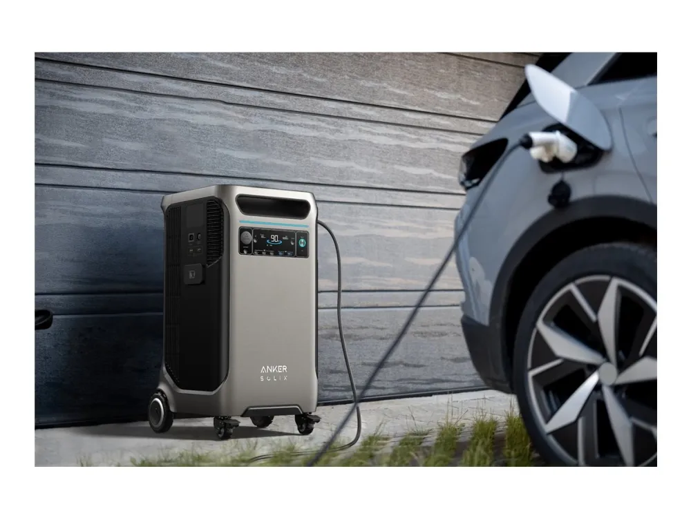 Anker SOLIX F3800 - Transportabel strømstation - AC 230 V - 6000 Watt - litiumjernfosfat - 3840 Wh - Wi-Fi, Bluetooth