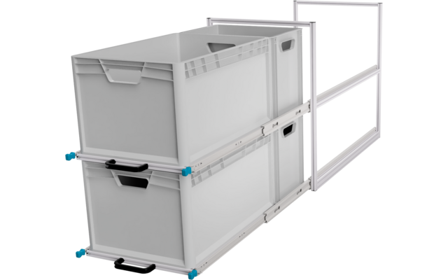 SYS-RACK Kastenwagen Heckauszug mit 90 cm Teleskopvollauszügen