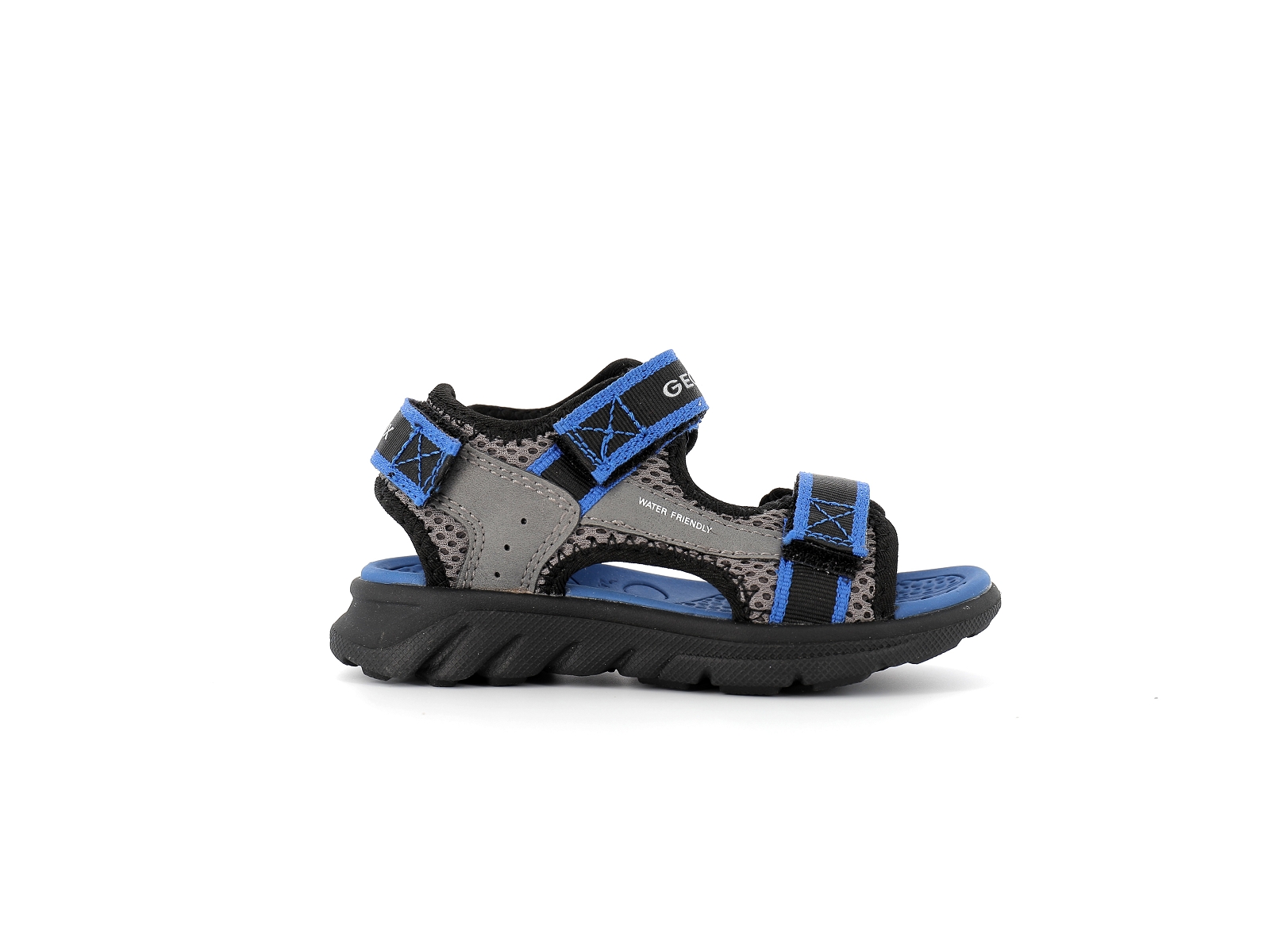 Geox-J AIRADYUM J45F1B Matières combinées Noir-Bleu