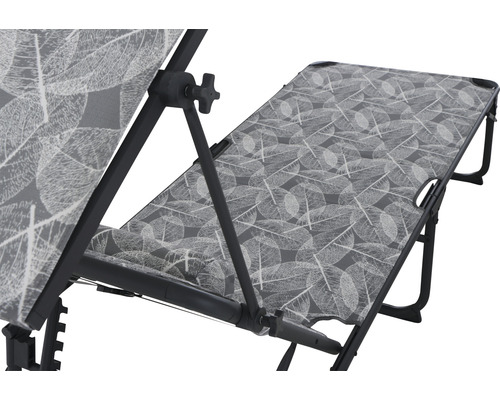 Siena Garden RPET kampeerligstoel 200 x 69 x 43 cm grijs