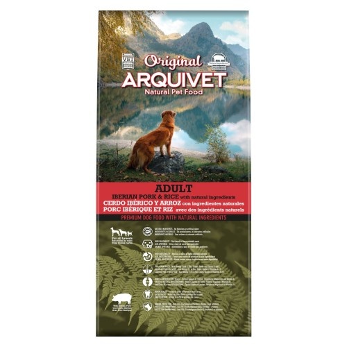 Ração Arquivet original de porco ibérico para cães adultos.