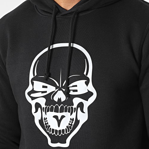 Sweat Capuche Skull Noir Blanc