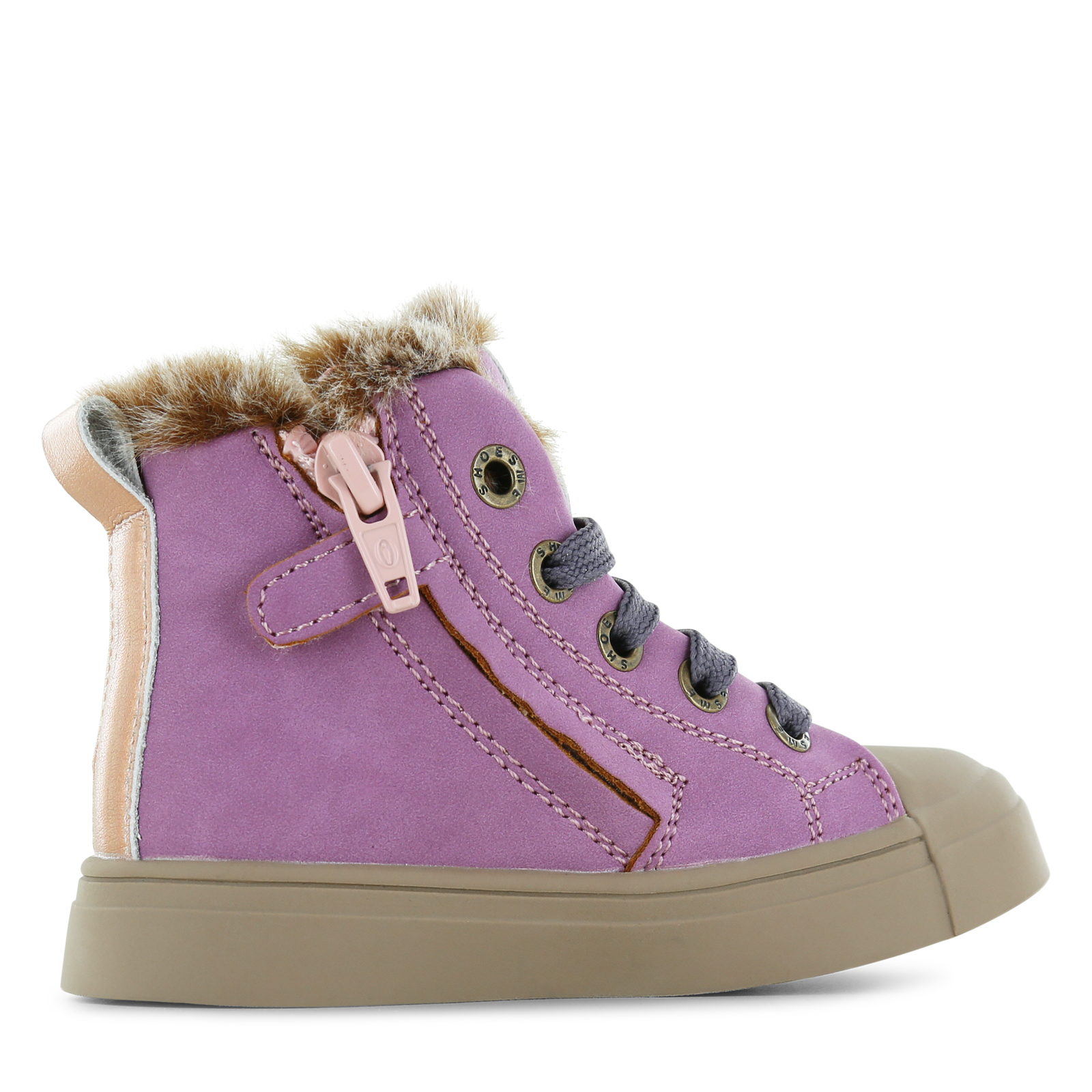 Shoesme rosa Schnür-Ballerina-Stiefel