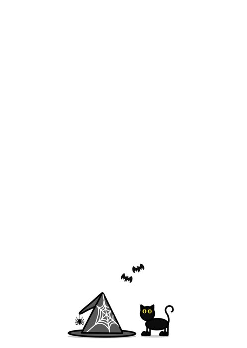 YH Tekent | Halloweenkaart | illustratie