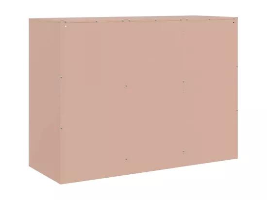 Buffet rose 99x39x73 cm acier