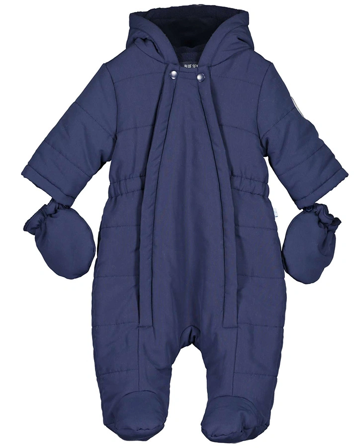 Stepp-Overall BASIC  QUILT mit Kapuze in nachtblau