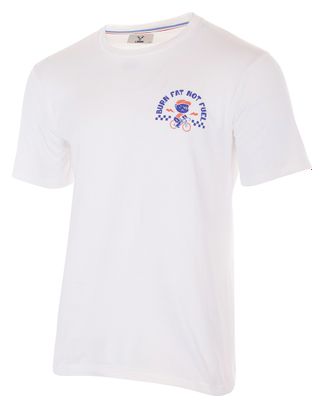 T-Shirt LeBram Burn Fat Not Fuel Blanc