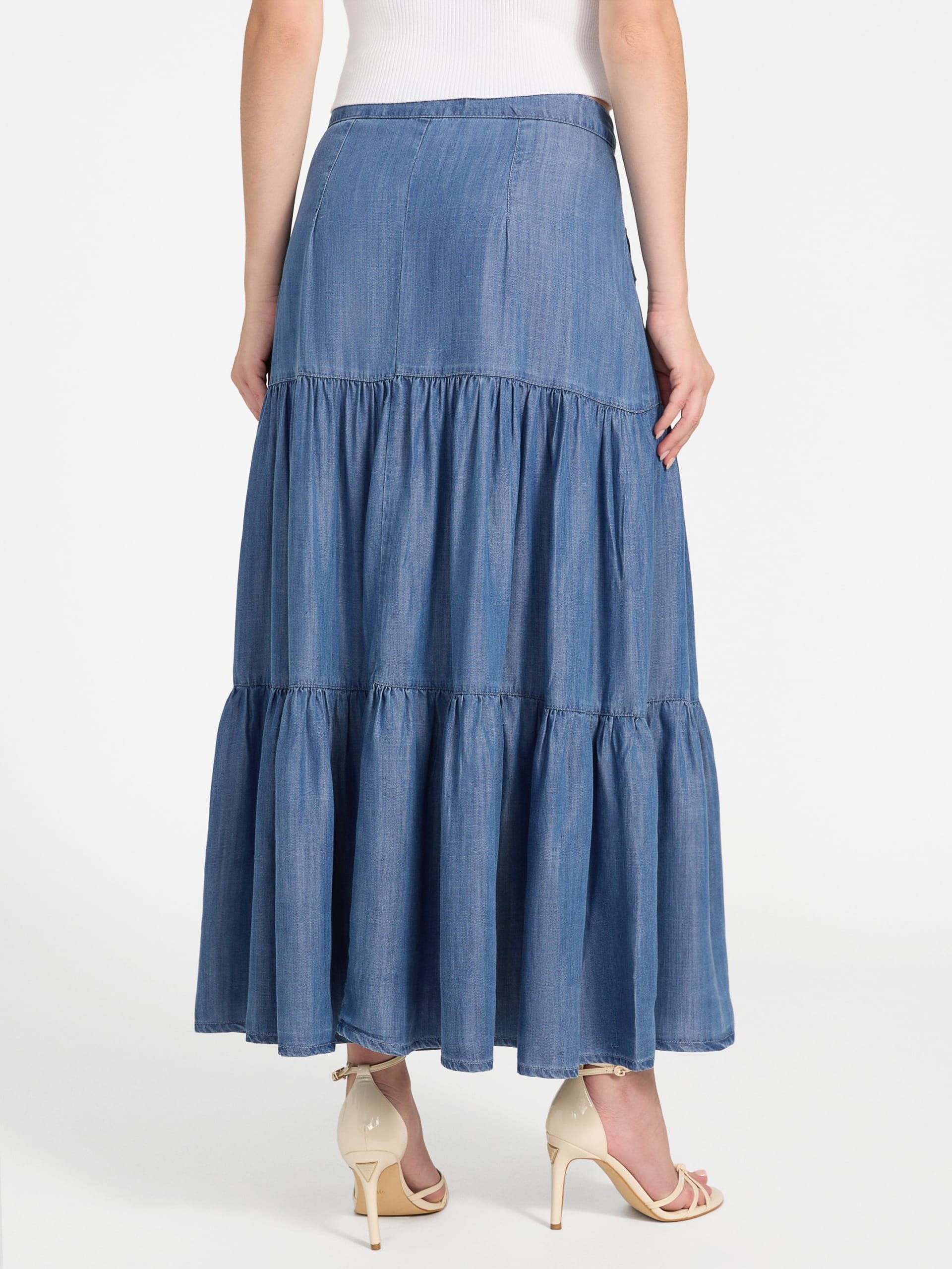 Saia Maxi Eco Denim